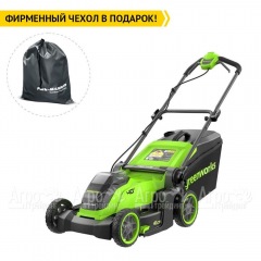 Газонокосилка аккумуляторная GreenWorks GD40LM411 4 Ач в Комсомольске-на-Амуре