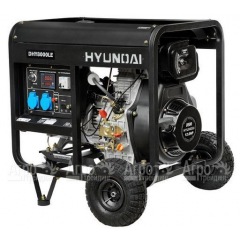 Дизельгенератор Hyundai DHY 8000LE 5,5 кВт + колеса в Комсомольске-на-Амуре