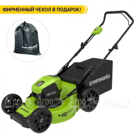 Газонокосилка аккумуляторная GreenWorks GD40LM46HP 4 Ач  в Комсомольске-на-Амуре