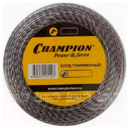 Корд триммерный Champion Tri-twist 3.0мм, 50м (витой треугольник)+нож  в Комсомольске-на-Амуре