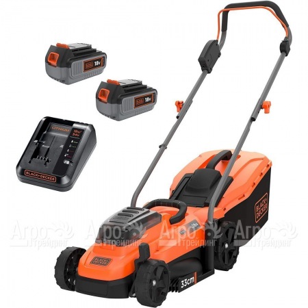 Газонокосилка аккумуляторная Black+Decker BCMW33184L2 в Комсомольске-на-Амуре