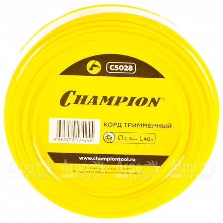 Корд триммерный Champion Star 2.4мм, 40м (звезда)  в Комсомольске-на-Амуре