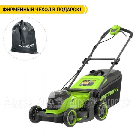Газонокосилка аккумуляторная GreenWorks GD24X2LM411 2х4 Ач  в Комсомольске-на-Амуре