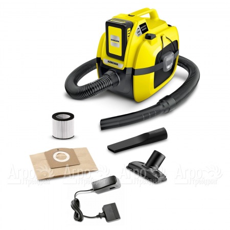 Хозяйственный пылесос Karcher WD 1 Compact Battery Set  в Комсомольске-на-Амуре