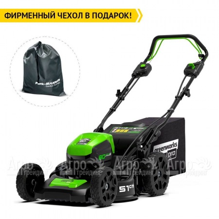 Газонокосилка аккумуляторная GreenWorks GD80LM51SP (без аккумулятора и зарядного устройства) в Комсомольске-на-Амуре