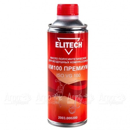 Масло полусинтетическое Elitech КМ100 2003.000200 ISO 100 0.45 л для воздушных компрессоров в Комсомольске-на-Амуре