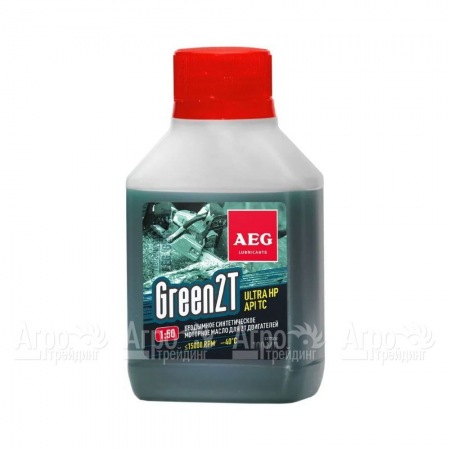 Масло синтетическое AEG Green HP 2T Motor Oil API TC 100 мл для 2-х тактных двигателей в Комсомольске-на-Амуре