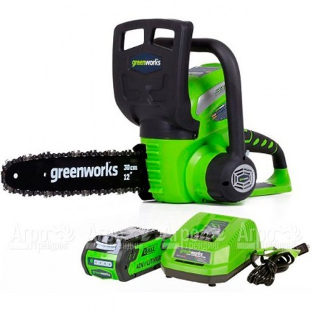 Аккумуляторная пила GreenWorks G40CS30II-12" 2 Ач в Комсомольске-на-Амуре