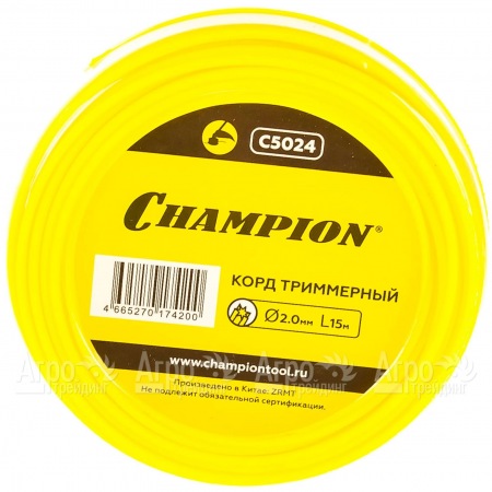 Корд триммерный Champion Star 2.0мм, 15м (звезда) в Комсомольске-на-Амуре