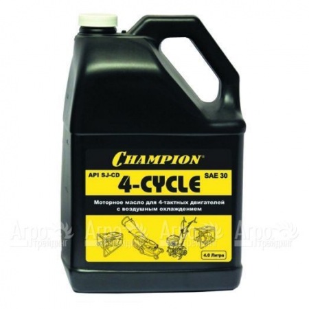 Масло минеральное Champion SAE30 4 л для 4-х тактных двигателей  в Комсомольске-на-Амуре