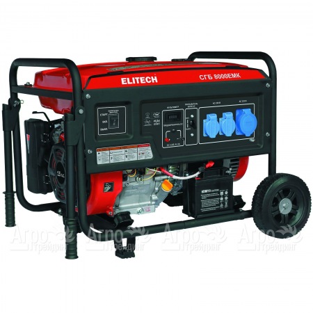 Бензогенератор Elitech СГБ 8000ЕМК 6 кВт  в Комсомольске-на-Амуре