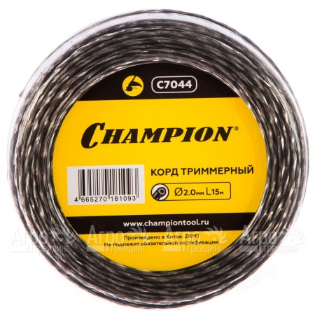 Корд триммерный Champion Tri-twist 2.0мм, 15м (витой треугольник)  в Комсомольске-на-Амуре