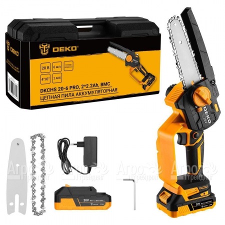 Аккумуляторная пила DEKO DKCHS 20-6 PRO 6" в кейсе в Комсомольске-на-Амуре