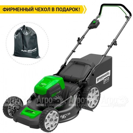 Газонокосилка аккумуляторная GreenWorks GD80LM46K4 в Комсомольске-на-Амуре