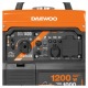 Инверторный бензогенератор Daewoo GDA 1400 i 1 кВт в Комсомольске-на-Амуре